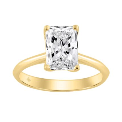 14K YELLOW GOLD 2.00CT RADIANT DIAMOND LADIES SOLITAIRE RING